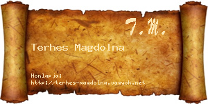 Terhes Magdolna névjegykártya