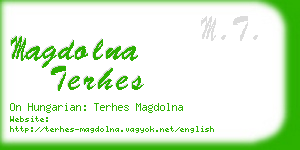 magdolna terhes business card